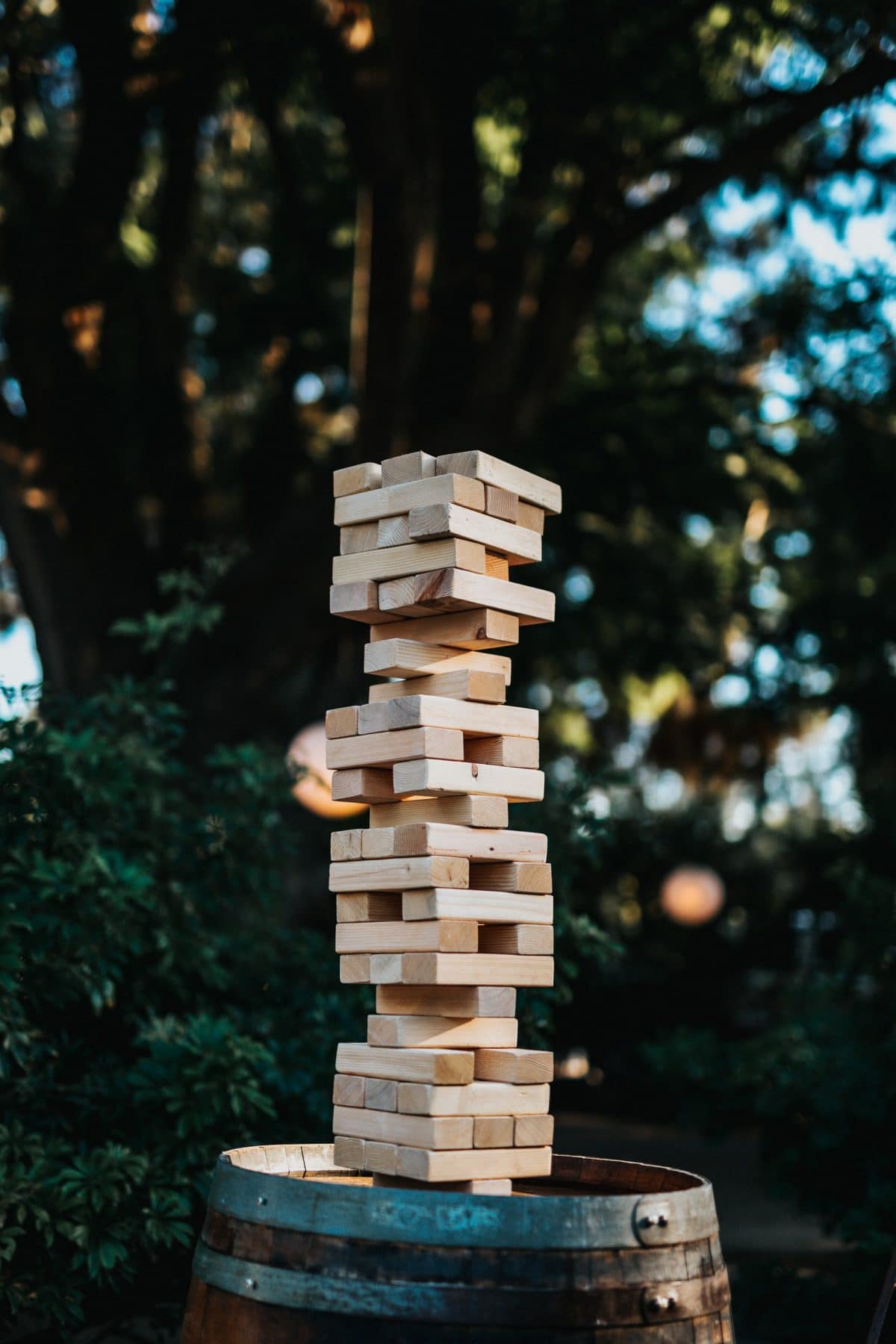Jenga blocks