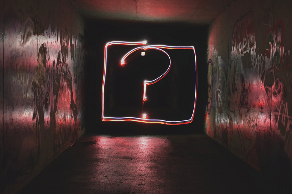 question mark for FAQ