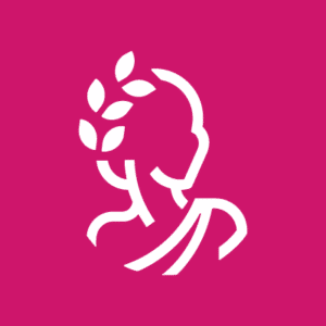 OpenAthens Athena icon in white on pink background